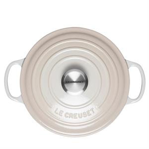 Le Creuset Signature Meringue Cast Iron Round Casserole 24cm